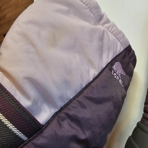 Sorel Winter Snow Boots Insulated Drawstring Purple Pink Size 5 - Picture 10 of 13